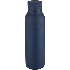 Illuminate 650 ml RCS recycled stainlesss steel double wall insulated water bottle, navy