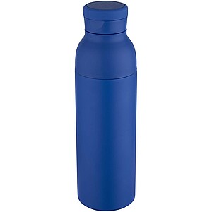 Illuminate 650 ml RCS recycled stainlesss steel double wall insulated water bottle, royal blue