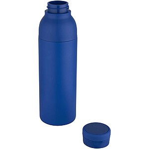 Illuminate 650 ml RCS recycled stainlesss steel double wall insulated water bottle, royal blue