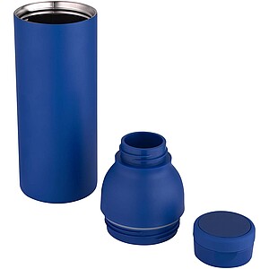 Illuminate 650 ml RCS recycled stainlesss steel double wall insulated water bottle, royal blue
