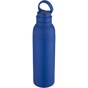 Illuminate 650 ml RCS recycled stainlesss steel double wall insulated water bottle, royal blue