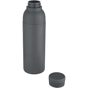 Illuminate 650 ml RCS recycled stainlesss steel double wall insulated water bottle, twilight grey