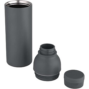 Illuminate 650 ml RCS recycled stainlesss steel double wall insulated water bottle, twilight grey