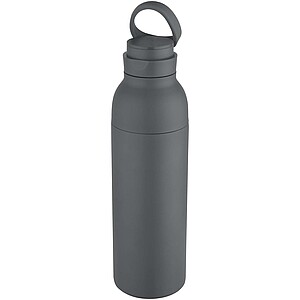Illuminate 650 ml RCS recycled stainlesss steel double wall insulated water bottle, twilight grey