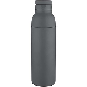Illuminate 650 ml RCS recycled stainlesss steel double wall insulated water bottle, twilight grey