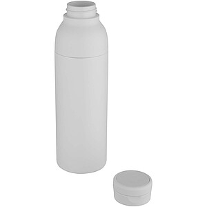 Illuminate 650 ml RCS recycled stainlesss steel double wall insulated water bottle, white