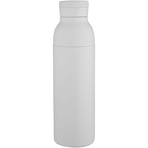 Illuminate 650 ml RCS recycled stainlesss steel double wall insulated water bottle, white