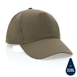 Impact 5 panel 190gr Recycled cotton cap with AWARE™ tracer