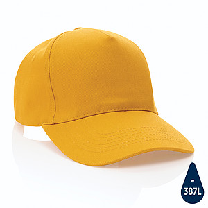 Impact 5panel 280gr Recycled cotton cap with AWARE™ tracer