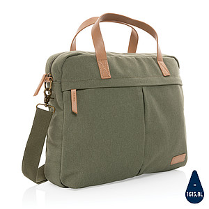 Impact AWARE™ 16 oz. recycled canvas laptop bag