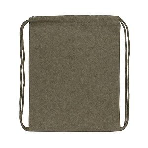Impact AWARE™ recycled cotton drawstring backpack 145g