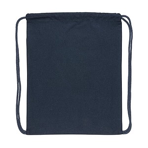 Impact AWARE™ recycled cotton drawstring backpack 145g