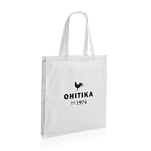 Impact AWARE™ Recycled cotton tote w/bottom 145g, white