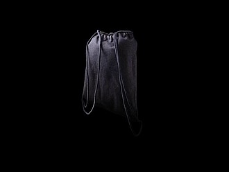 Impact AWARE™ recycled denim drawstring backpack