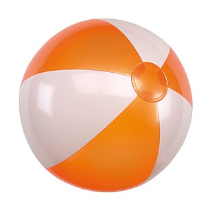Inflatable beach ball "Atlantic",colour orange, white