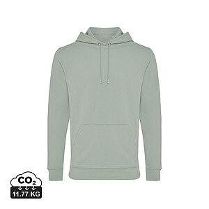 Iqoniq Jasper recycled cotton hoodie, iceberg green, size XXS