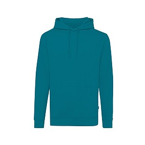 Iqoniq Jasper recycled cotton hoodie, turquise, L
