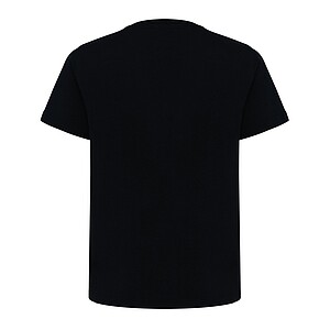 Iqoniq Koli kids lightweight recycled cotton t-shirt, black