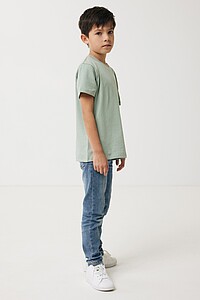 Iqoniq Koli kids lightweight recycled cotton t-shirt, iceberg green