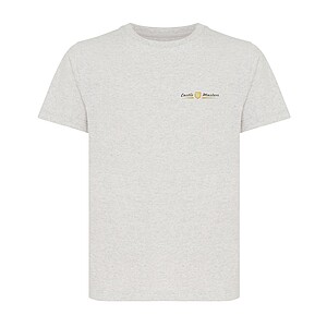 Iqoniq Koli kids lightweight recycled cotton t-shirt, light heather grey