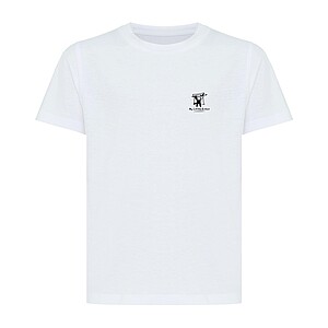 Iqoniq Koli kids lightweight recycled cotton t-shirt, recycled white