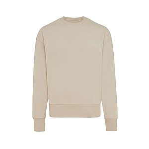 Iqoniq Kruger relaxed recycled cotton crew neck, brown, L