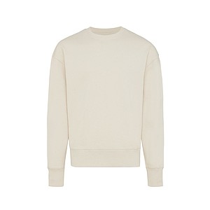 Iqoniq Kruger relaxed recycled cotton crew neck, cream, L