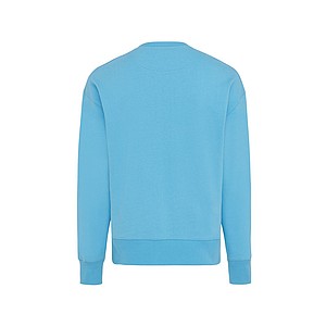 Iqoniq Kruger relaxed recycled cotton crew neck, light blue, M