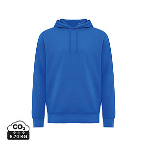 Iqoniq Rila lightweight recycled cotton hoodie, royal blue, size XXS