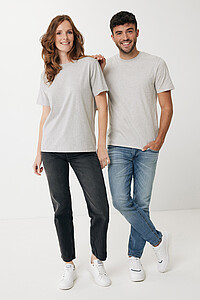 Iqoniq Sierra lightweight recycled cotton t-shirt, light heather grey, XS