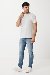 Iqoniq Sierra lightweight recycled cotton t-shirt, light heather grey, XS