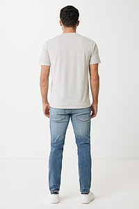 Iqoniq Sierra lightweight recycled cotton t-shirt, light heather grey, XS