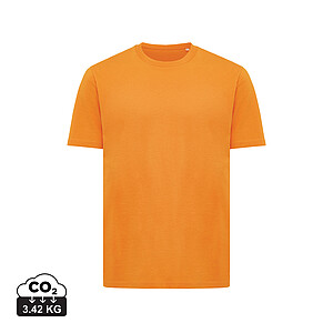 Iqoniq Sierra lightweight recycled cotton t-shirt, orange, size S