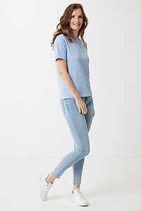 Iqoniq Sierra lightweight recycled cotton t-shirt, sky blue, XS