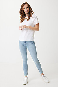 Iqoniq Sierra lightweight recycled cotton t-shirt, white, M