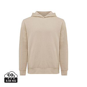 Iqoniq Yengo recycled cotton hoodie with sidepockets, desert, size L