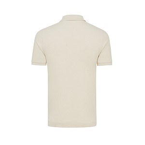 Iqoniq Yosemite recycled cotton pique polo, cream, L