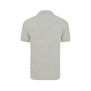 Iqoniq Yosemite recycled cotton pique polo, grey, L