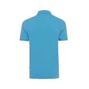 Iqoniq Yosemite recycled cotton pique polo, light blue, L