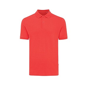 Iqoniq Yosemite recycled cotton pique polo, red, L