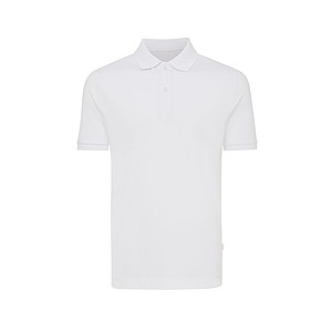 Iqoniq Yosemite recycled cotton pique polo, white, L