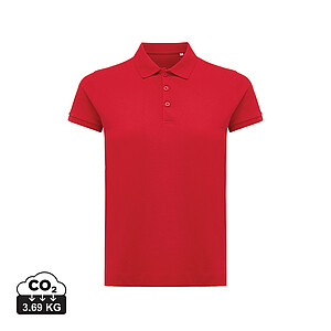 Iqoniq Yosemite women recycled cotton pique polo, red, size XXS