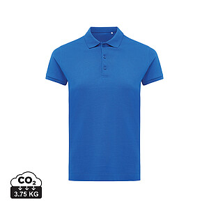 Iqoniq Yosemite women recycled cotton pique polo, royal blue, size XXS