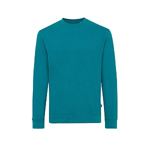 Iqoniq Zion recycled cotton crew neck, turquoise, L