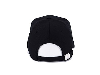 IRSINA Six panel waterproof sports cap with reinforced headboard, black
