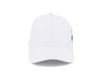IRSINA Six panel waterproof sports cap with reinforced headboard, white
