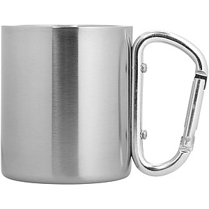 Isolating carabiner mug - silv