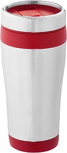 Isolating tumbler silver/red