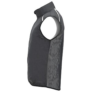 Jannu unisex lightweight running bodywarmer, black, size L