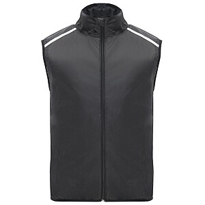 Jannu unisex lightweight running bodywarmer, black, size M